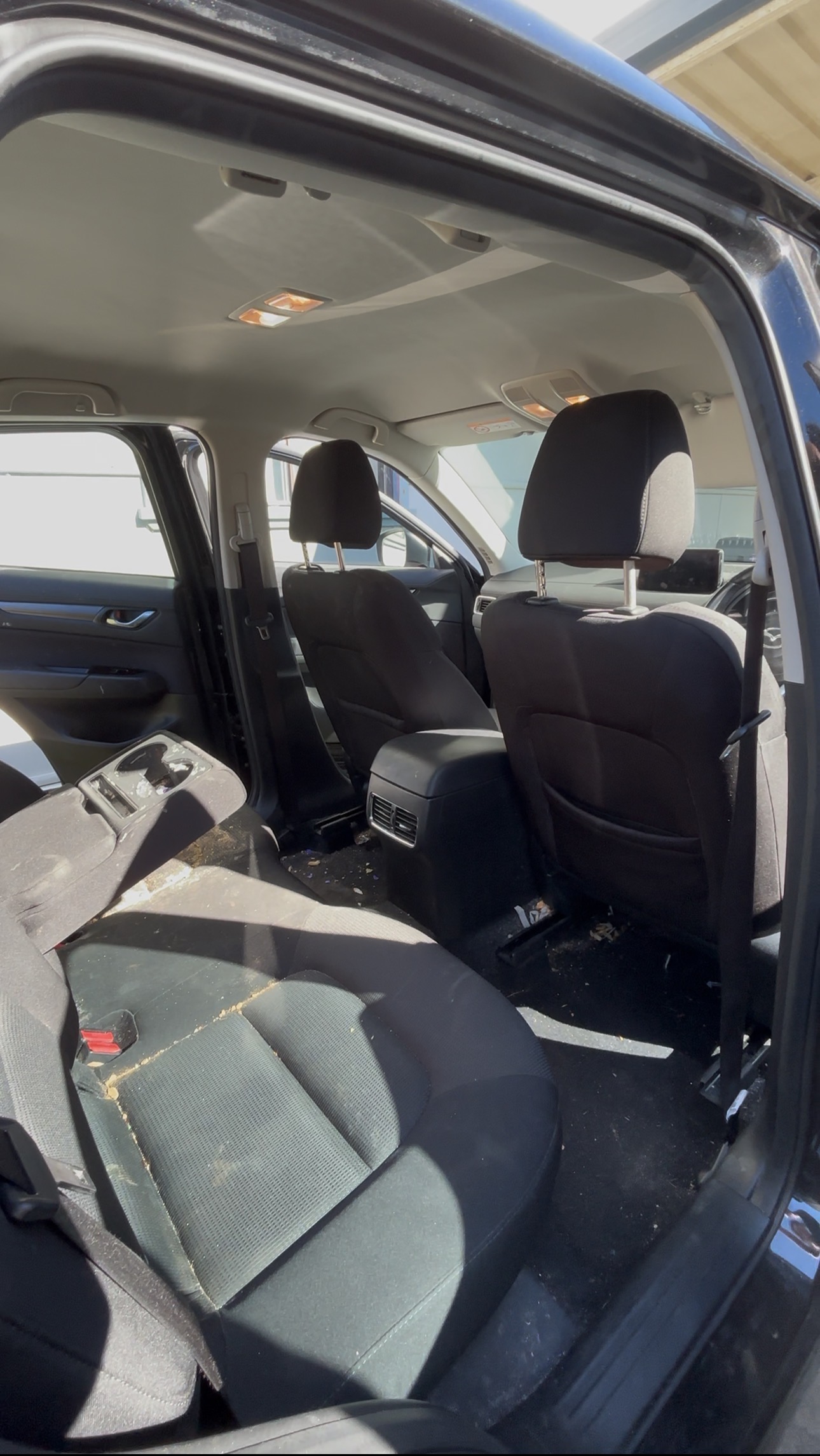 Before rear seat detail